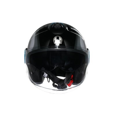 Agv Eteres Levanto Black Silver Blue MO197 Açık Kask