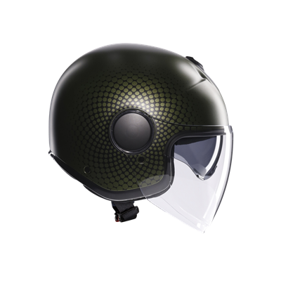 Agv Eteres Andora Matt Green Black Açık Kask
