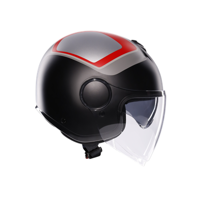 Agv Eteres Scaglieri Matt Grey Red Açık Kask
