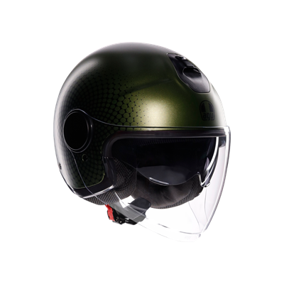Agv Eteres Andora Matt Green Black Açık Kask