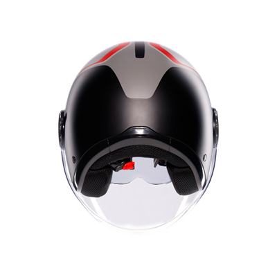 Agv Eteres Scaglieri Matt Grey Red Açık Kask