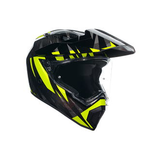 Agv AX9 Multi Steppa Carbon Grey Yellow Fluo Kapalı Kask
