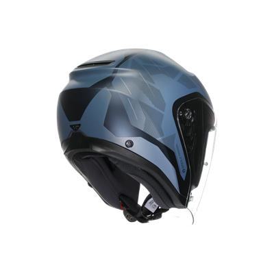 Agv İrides Trieste Matt Blue Grey Açık Kask