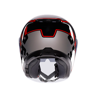 Agv irides Valenza Matt Grey Blk Red Açık Kask