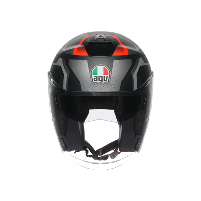 Agv İrides Zurigo Matt Black Grey Açık Kask
