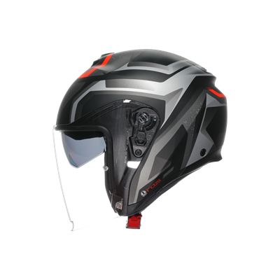 Agv İrides Zurigo Matt Black Grey Açık Kask
