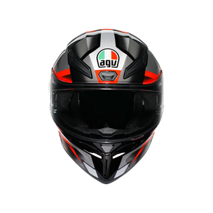 Agv K1 S Fastlap Black Grey Red Kapalı Kask