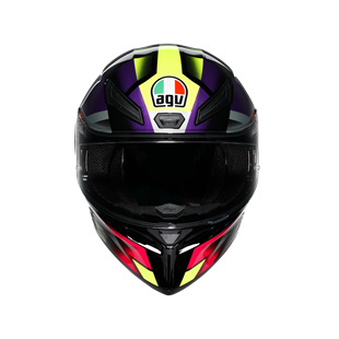 Agv K1 S Fastlap Black Purple Pink Kapalı Kask 