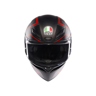 Agv K1 S Sling Matt Black Red Kapalı Kask