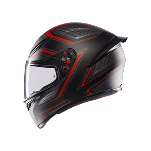 Agv K1 S Sling Matt Black Red Kapalı Kask