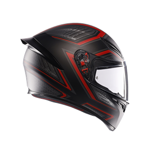 Agv K1 S Sling Matt Black Red Kapalı Kask