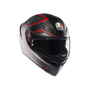 Agv K1 S Sling Matt Black Red Kapalı Kask