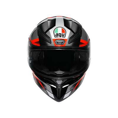 Agv K1 S Fastlap Black Grey Red Kapalı Kask