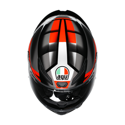 Agv K1 S Fastlap Black Grey Red Kapalı Kask