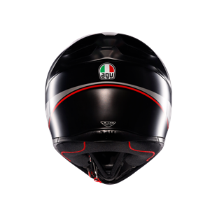 Agv K1 S Lap Matt Black Grey Red Kapalı Kask