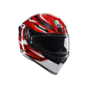 Agv K1 S Lion Black Red White Configuration Kapalı Kask