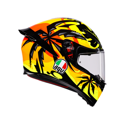 Agv K1 S Tropicrush Black Orange Kapalı Kask
