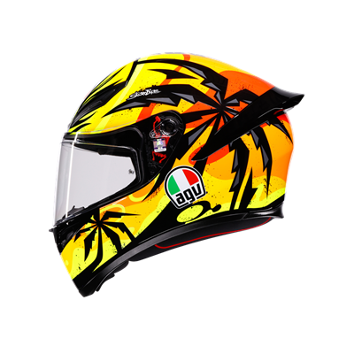 Agv K1 S Tropicrush Black Orange Kapalı Kask