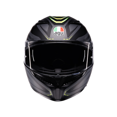 Agv K3 Syth Mplk Matt Black Yellow Fluo Kapalı Kask