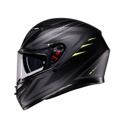 Agv K3 Syth Mplk Matt Black Yellow Fluo Kapalı Kask