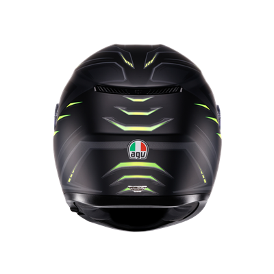 Agv K3 Syth Mplk Matt Black Yellow Fluo Kapalı Kask