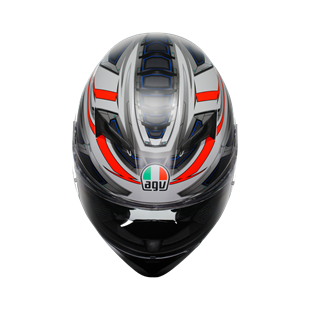 Agv K3 E2206 Space Matt White Red Fluo Kapalı Kask