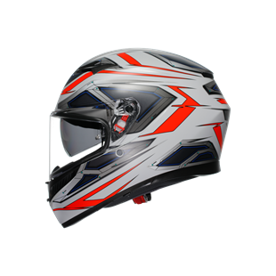 Agv K3 E2206 Space Matt White Red Fluo Kapalı Kask