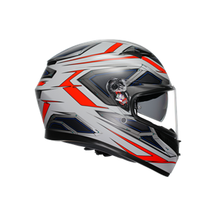 Agv K3 E2206 Space Matt White Red Fluo Kapalı Kask