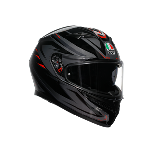 Agv K3 Syth Black Red Kapalı Kask