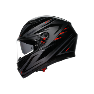 Agv K3 Syth Black Red Kapalı Kask
