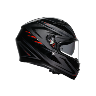 Agv K3 Syth Black Red Kapalı Kask