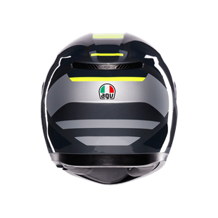 Agv K3 Mplk Shade Grey Yellow Fluo Kapalı Kask