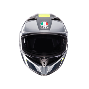 Agv K3 Mplk Shade Grey Yellow Fluo Kapalı Kask