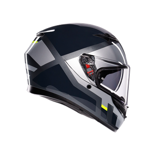 Agv K3 Mplk Shade Grey Yellow Fluo Kapalı Kask