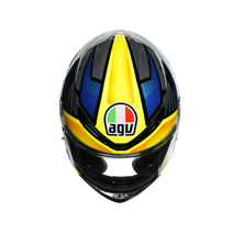 Agv K6 Multi Joan Black Blue Yellow Kapalı Kask