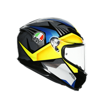 Agv K6 Multi Joan Black Blue Yellow Kapalı Kask