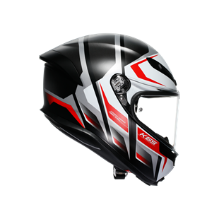 Agv K6 S Karve Matt Black White Red Configuration Kapalı Kask