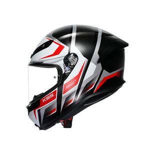 Agv K6 S Karve Matt Black White Red Configuration Kapalı Kask