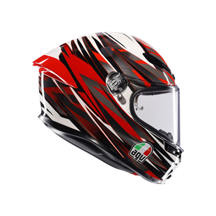 Agv K6 S Reeval White Red Grey  Kapalı Kask