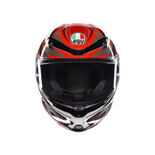 Agv K6 S Reeval White Red Grey  Kapalı Kask