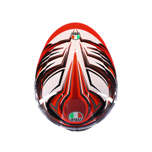 Agv K6 S Reeval White Red Grey  Kapalı Kask