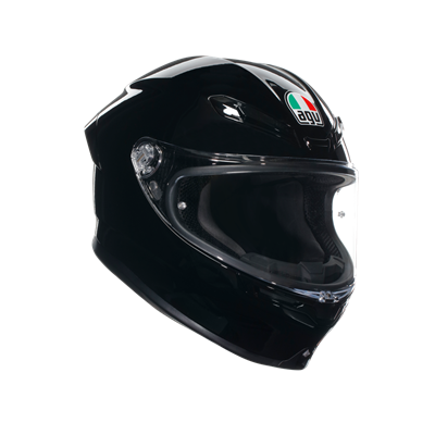 Agv K6 S Black Mono Kapalı Kask