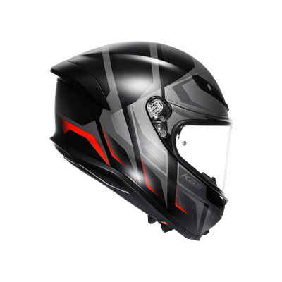 Agv K6 S Karve Matt Black Grey Red Kapalı Kask