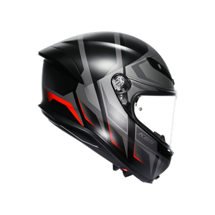 Agv K6 S Karve Matt Black Grey Red Kapalı Kask