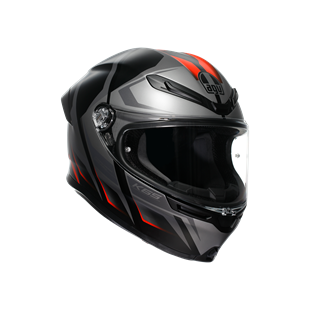 Agv K6 S Karve Matt Black Grey Red Kapalı Kask