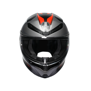 Agv K6 S Karve Matt Black Grey Red Kapalı Kask