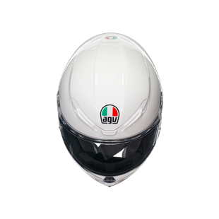 Agv K6 S Mono White Kapalı Kask