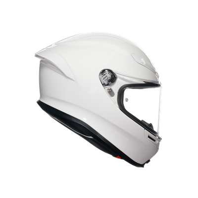 Agv K6 S Mono White Kapalı Kask