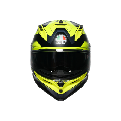 Agv K7 MPLK Glımpse Matt Black Yellow Fluo Kapalı Kask