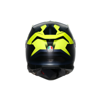Agv K7 MPLK Glımpse Matt Black Yellow Fluo Kapalı Kask